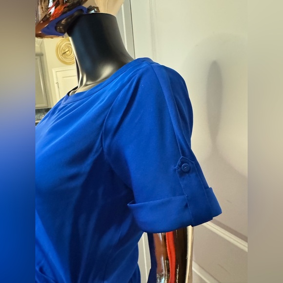 Diane Von Furstenberg Cobalt Blue Midi Dress - Picture 3 of 7